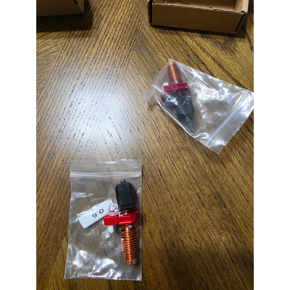 0.6mm Hardened Steel Nozzle Hotend Assembly 2 Pack